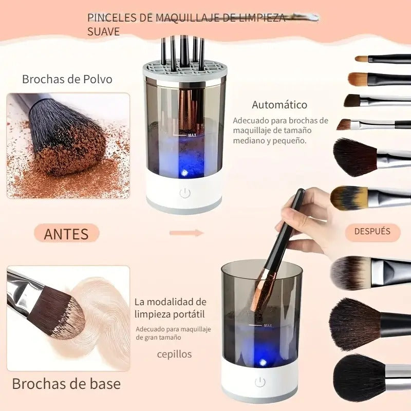 BrushMatic - Limpiador de brochas maquillaje